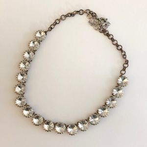 💎J.Crew clear Venus flytrap crystal necklace